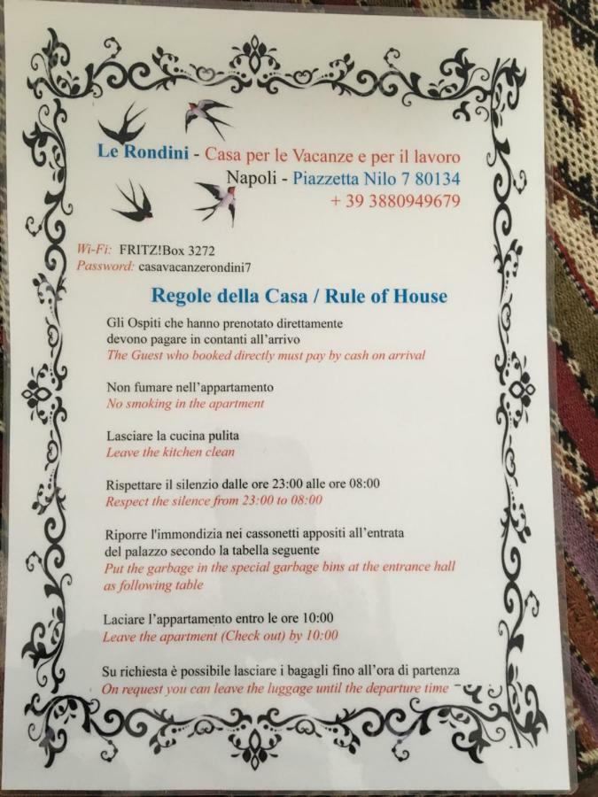 Le Rondini Della Pietrasanta Lejlighed Napoli Eksteriør billede